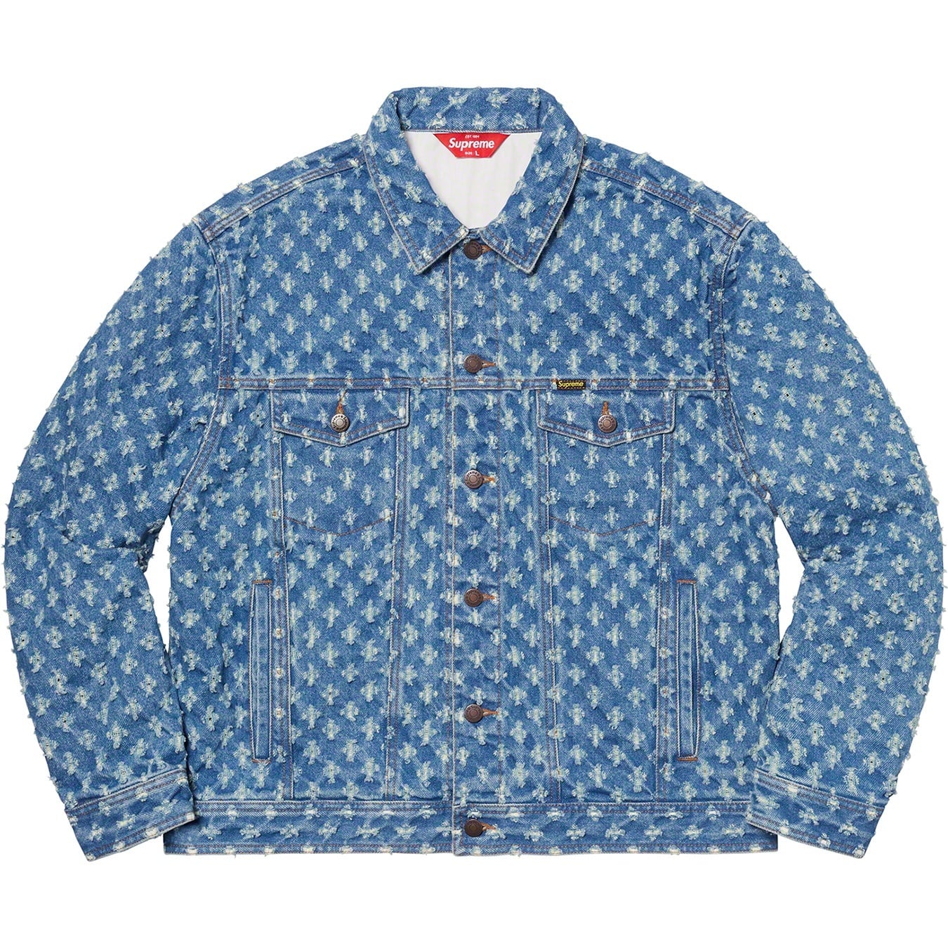 Hole Punch Denim Trucker Jacket view 14